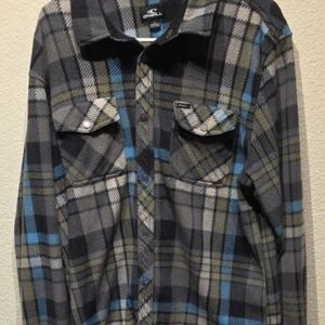 O’Neill Long Sleeve Warm Shirt – Checkered Plaid - Size Large